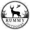 The logo for rummy outdoors.