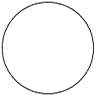 A circle on a white background.
