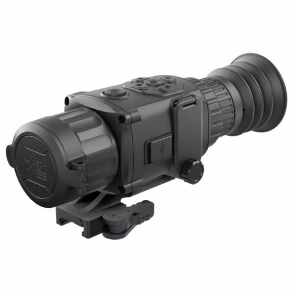 A night vision scope on a white background.